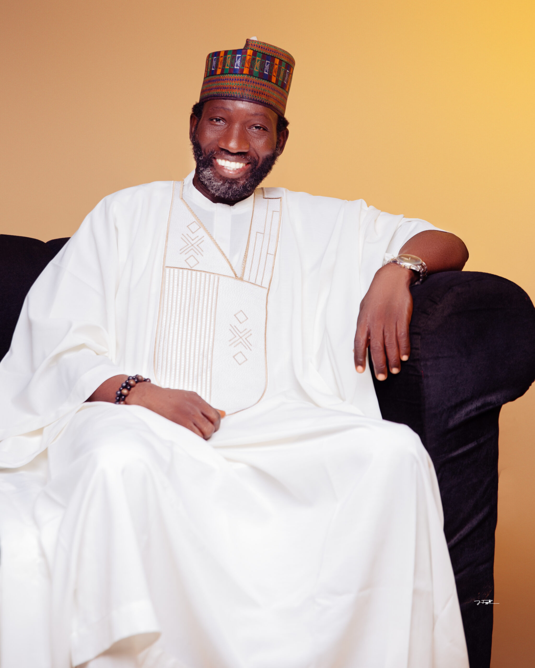 Gideon Mutum speaking at an event